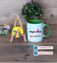 Fizyoterapist Kupa Bardak Beyaz ve Fotoğraflı Ahşap Anahtarlık Hediye Fizyoterapistler Günü Hediyesi (Model 14)