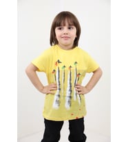 Toontoy Erkek Çocuk Baskılı Tişört (Sarı)