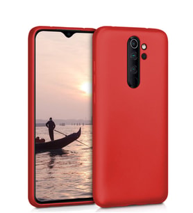 Microsonic Matte Silicone Xiaomi Redmi Note 8 Pro Kılıf (Kırmızı)