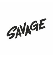 Savage Araba Sticker siyah 15x8 CM (Siyah)