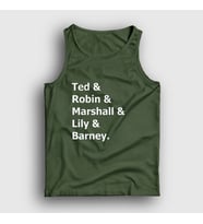 Presmono Unisex Sarı Names How I Met Your Mother Atlet 195387tt (Haki)