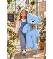 Pandamkee 80 Cm Sevgiliye Özel Hediyelik Ayı (Mavi)