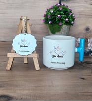 Yılın Annesi Hediye Seti Kupa Bardak T Kulplu ve Anahtarlık Anneye Doğum Günü Anneler Günü Hediyesi (Model 3)