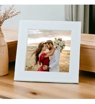 10x10 Mini Pola Kare Çerçeve Solmaz Fotoğraf Baskılı (Beyaz)