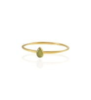 Kadir Jewellery Zirkon Taşlı Ayarlanabilir 22 Ayar Altın Kaplama Bilezik (Zeytin Yeşili)