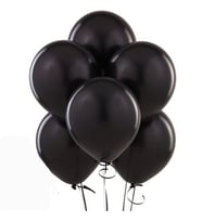Sürpriz Uçan Balon 50 Adet (Siyah)