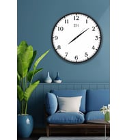 Klasik Duvar Saati Beyaz - 29 cm (Siyah)