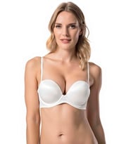Le Jardin Blanche Double Push-up Silikonlu Askılı/Askısız Sütyen -7036 (Beyaz)