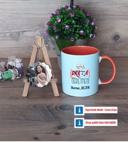 Drama Öğretmeni Kupa Bardak Beyaz ve Fotoğraflı Ahşap Anahtarlık Hediye Öğretmenler Günü Hediyesi (Model 13)