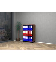 Vena Raflı Ofis Dosya Dolabı 80x35x115h (Ceviz)