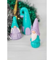 Gnome Bay ve Bayan Cüce ve Gnome Evi, El Emeği, Dekorasyon Tamamlayıcı (Lila)