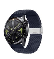 Sneezy Honor Magic Watch 2 Watch Magic Watch Gs3 22mm Uyumlu Metal Klips Solo Fiberlink Örgü Kordon (Lacivert)