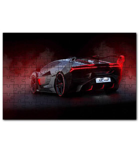 Cakapuzzle Lamborghini SCK Arkadan Görünüş Puzzle Yapboz MDF (Ahşap) (1000 Parça)