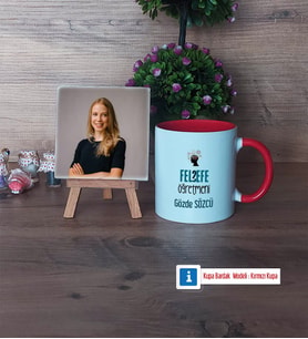 Felsefe Öğretmeni Fotoğraflı Dekoratif Taş, Kupa Bardak Beyaz Hediye Öğretmenler Günü Hediyesi (Model 2)