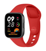 Xiaomi Redmi Watch 3 Uyumlu PureLux Soft Silikon Kordon (Kırmızı)