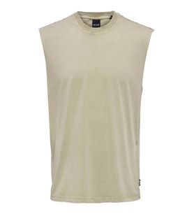 Only & Sons Erkek Kolsuz T-shirt Atlet - 22022649 (Füme)