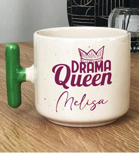 Kişiye Özel Drama Queen Hediye T Kupa Bardak Sevgiliye Arkadaşa Hediye (Yeşil)