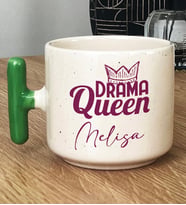 Kişiye Özel Drama Queen Hediye T Kupa Bardak Sevgiliye Arkadaşa Hediye (Yeşil)