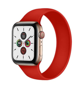 Apple Watch 38mm KRD-31 Solo Loop Medium Kordon (Kırmızı)