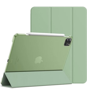 Apple iPad Air 13inç M2 Uyumlu Kılıf PU Deri Smart Standlı Case A2898 A2899 A290 (Açık Yeşil)