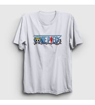 Presmono Unisex Sarı Anime One Piece T-Shirt 134894tt (Beyaz)