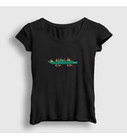 Presmono Kadın Beyaz Little Alligator Timsah T-Shirt 288501tt (Siyah)