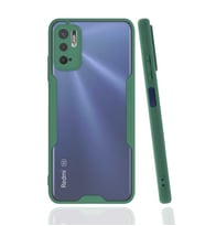 Xiaomi Redmi Note 10 5G Kılıf Parfe Kenarları Pastel Renk Silikon (Yeşil)