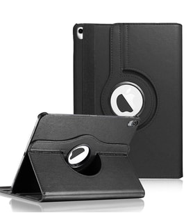 Microsonic Apple iPad Pro 12.9'' 2018 (A1876-A2014-A1895-A1983) Kılıf 360 Dönerli Stand Deri (Siyah)