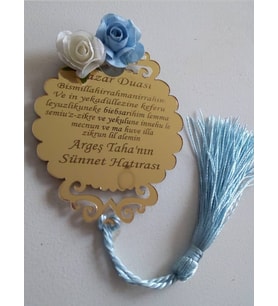 Kişiye Özel Pleksi Sünet Magnet Hatıra (Gümüş)