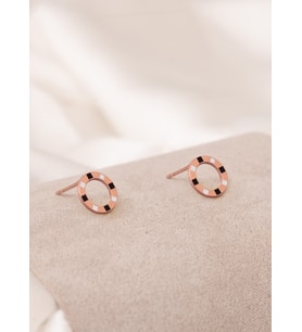 MİNELİ ÇEMBER KÜPE (Rose)