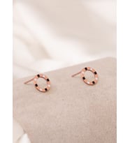 MİNELİ ÇEMBER KÜPE (Rose)