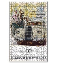 Cakapuzzle At Üç Tekerlekli Otomobil Mercedes Otomobil Puzzle Yapboz MDF (Ahşap) (500 Parça)