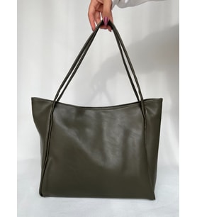 Yumuşak Deri Shopper Evrak Okul Iş Çantası Omuz Çantası Büyük Geniş Günlük Kullanışlı Şık Çanta kadın hediye çanta (Kamuflaj-Haki)