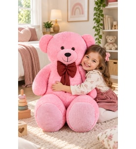 Pandamkee 140 Cm Sevgiliye Özel Hediyelik Ayı (Pembe)