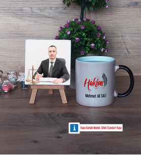 Hakim Fotoğraflı Dekoratif Taş, Kupa Bardak Beyaz Hediye (Model 9)