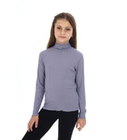 Toontoy Kız Çocuk Okul Tişört (Gri)