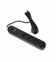 Icon BM9201 Çocuk Korumalı Akım Korumalı 3 Usb Girişli Çoklu Grup Priz 4'lü Priz (Siyah)