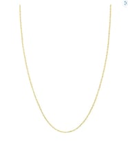 925 AYAR GÜMÜŞ HAYALET KOLYE ZİNCİRİ (Gold)
