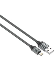 LDNIO Şarj Kablosu 1 Metre Lightning -LS431 (Gri)