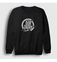 Presmono Unisex Beyaz Logo V2 Orbit Culture Sweatshirt 454468tt (Siyah)