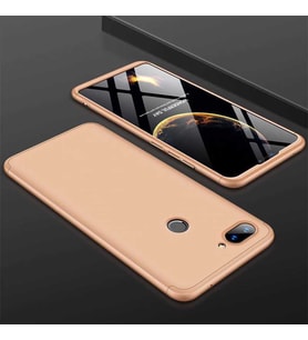Xiaomi Mi 8 Lite Kılıf Zore Ays Full Koruma Kılıf (Gold)