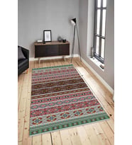 Dijital Baskılı Yıkanabilir Kaymaz Modern Renkli Salon Halısı Mutfak Halısı Yolluk ND-HY-1332 (Çok Renkli)