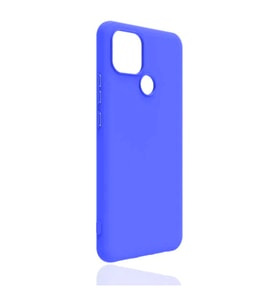 Realme C25 Kılıf Kamera Korumalı Silikon Rubber Arka Kapak (Lila)