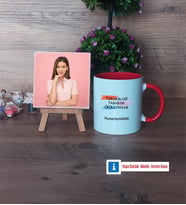 Teknoloji ve Tasarım Öğretmeni Fotoğraflı Dekoratif Taş, Kupa Bardak Beyaz Hediye (Model 2)