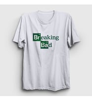 Presmono Unisex Sarı Logo Breaking Bad T-Shirt 185103tt (Beyaz)