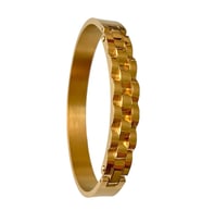 Tamamı Saf Çelik Sade Şık Erkek Çelik Bileklik (3 Renk Seçenekli) (Gold)