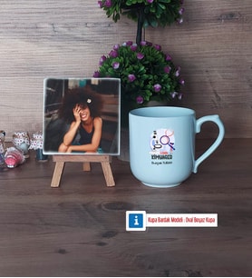 Kimyager Fotoğraflı Dekoratif Taş, Kupa Bardak Beyaz Hediye (Model 5)