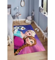 Dijital Baskılı Kaymaz Taban Yıkanabilir Kolay Temizlenir Modern Çocuk Odası Halısı NDÇ-HP-612 (Çok Renkli)