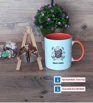 Öğretmenler Günü Hediyesi Kupa Bardak Beyaz ve Fotoğraflı Ahşap Anahtarlık Hediye (Model 13)