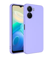 Vivo Y16 Kılıf Zore Mara Lansman İç Yüzeyi Kadife Kılıf (Lila)